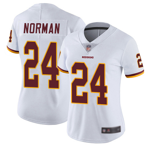 Washington Redskins Limited White Women Josh Norman Road Jersey NFL Football #24 Vapor Untouchable